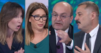 Copertina di Coronavirus, viceministro Misiani contro Tortora, Buccini e Lucaselli (FdI) su La7: “Non toglieremo un euro al reddito di cittadinanza”