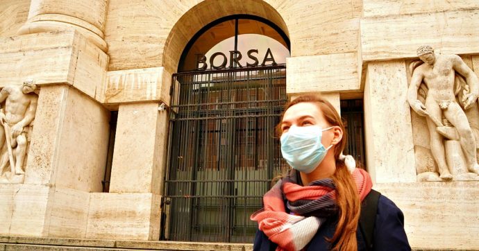 Coronavirus, Borse europee tutte in rosso, Milano a -2,97%. Lo spread Btp-Bund chiude a 196 punti