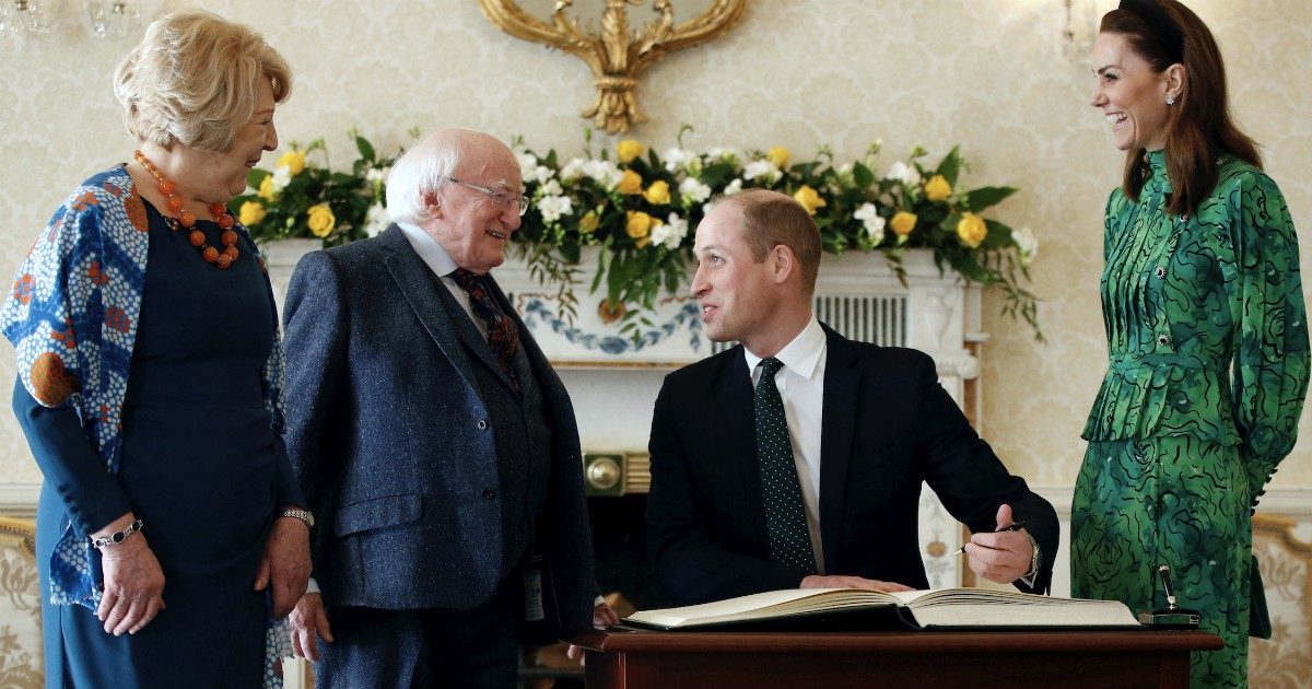 William e Kate in Irlanda, la First Lady li lascia di sasso: “So che avete avuto vicende entusiasmanti in famiglia”