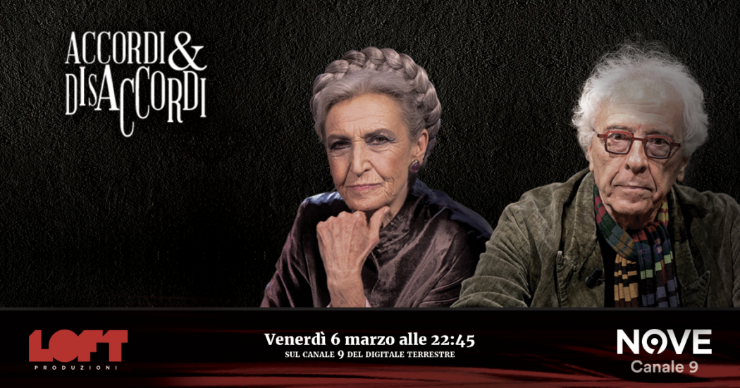 Accordi&Disaccordi (Nove), Barbara Alberti e Giampiero Mughini sono gli ospiti di questa sera di Scanzi, Sommi e Travaglio alle 22.45