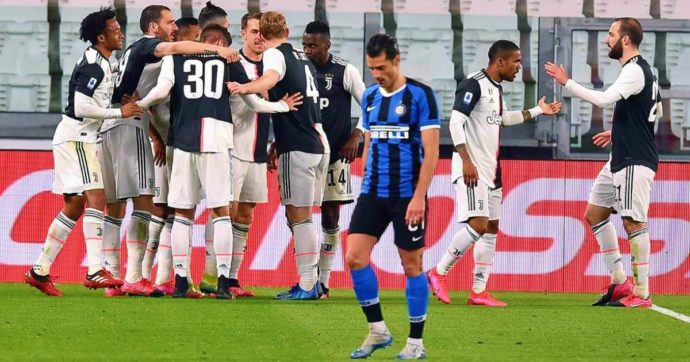 Juventus-Inter 2-0, non si sa se il campionato finirà ma di sicuro a vincerlo non sarà Conte