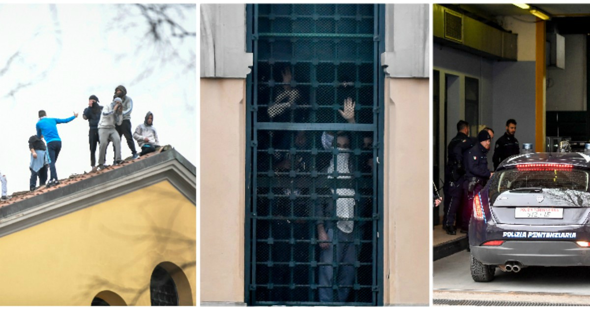 Coronavirus, carceri in rivolta, altri 3 detenuti morti a Rieti. Nuove proteste a Siracusa e Caserta, a Milano salgono sui tetti. A Foggia evasione di massa: 23 ancora ricercati