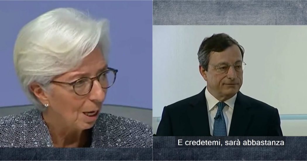 Sono le Venti (Nove), le parole sbagliate di Lagarde e il confronto con Draghi: ecco cosa diceva l’ex presidente della Bce nel 2012
