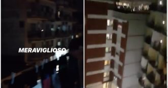 Coronavirus, da Napoli a Salerno e Torino: nelle città deserte la gente canta insieme dai balconi, le immagini da brividi