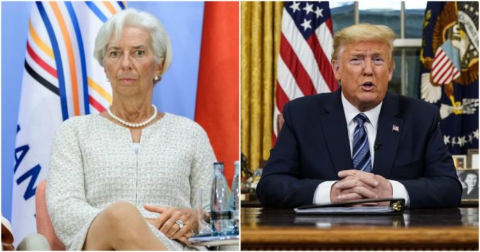 Christine Lagarde e Donald Trump, la coppia micidiale che in un giorno ha fatto fuori l’economia