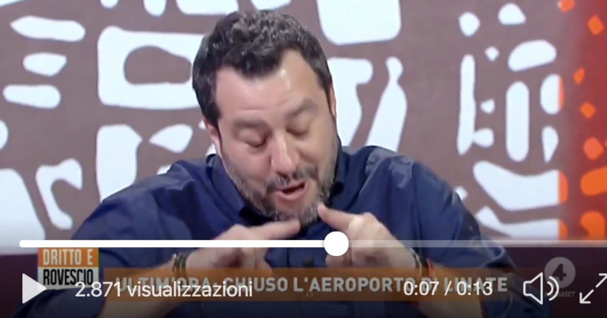 Dritto e Rovescio, la strana domanda di Paolo Del Debbio a Matteo Salvini: “Sono arrivati tanti messaggi sul fatto che…”