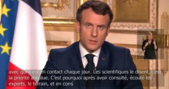 Copertina di Coronavirus, Macron annuncia serrata come in Italia: “Per almeno 15 giorni si potrà uscire solo per lavoro o fare la spesa. Siamo in guerra”