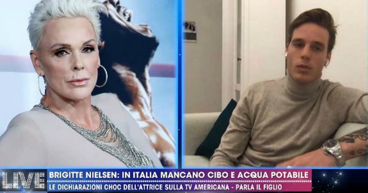 Live Non è la D’Urso, il figlio di Brigitte Nielsen: “Italia senza cibo e acqua? Ecco cosa voleva dire davvero mia madre”