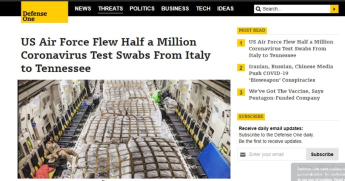 Coronavirus, dall’Italia un aiuto agli Usa: un’azienda di Brescia ha inviato mezzo milione di tamponi negli Stati Uniti