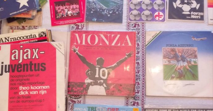 Inni improbabili, sigle di trasmissioni tv, telecronache: un tifoso del Vicenza e la sua collezione di 600 dischi sullo sport