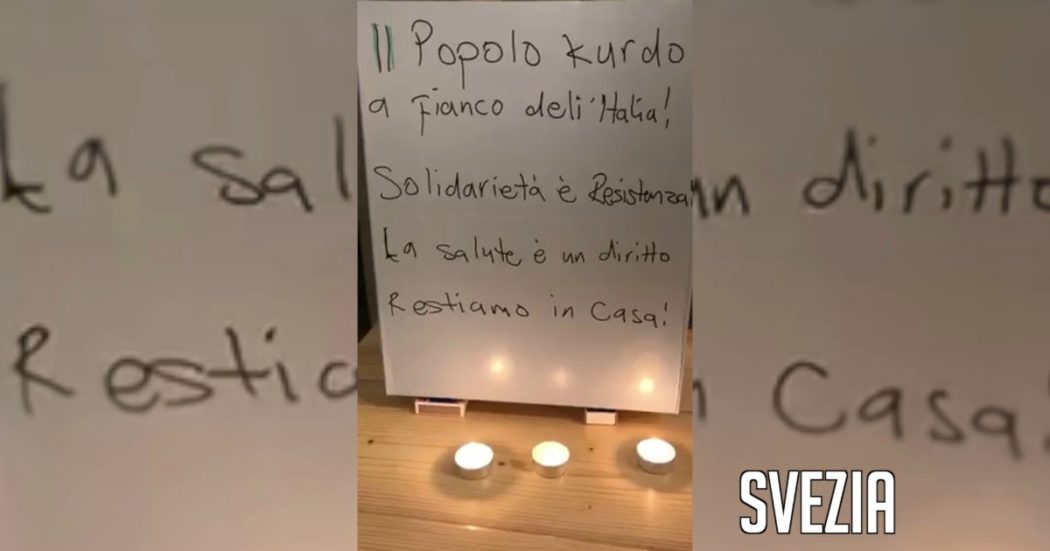 Coronavirus, da Kobane all’Australia: il popolo curdo si affaccia dal balcone come gesto di solidarietà all’Italia e intona “Bella Ciao”