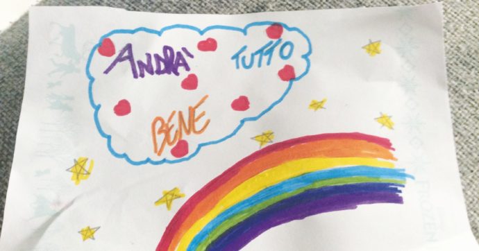 Arcobaleni nei disegni dei bimbi e gli anziani che scoprono il web