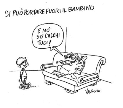 Copertina di La vignetta di Vauro