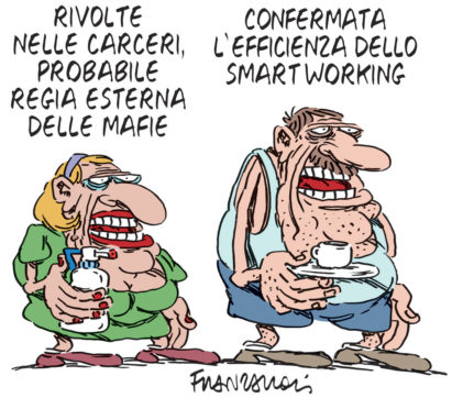 Copertina di La vignetta di Franzaroli