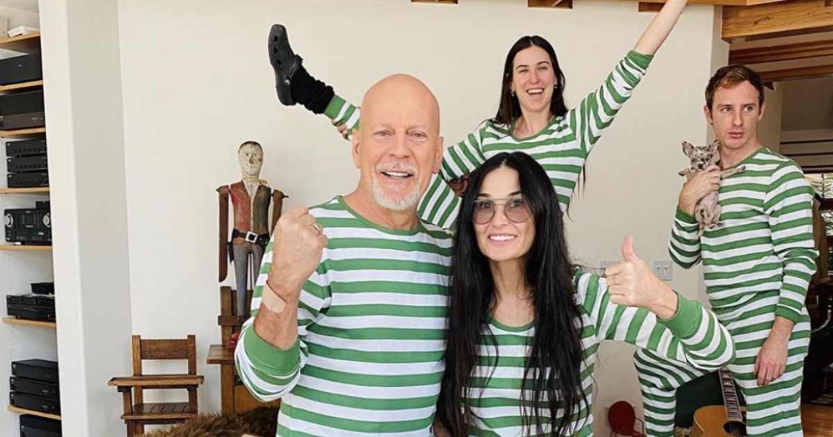 Bruce Willis e Demi Moore stanno passando insieme l’isolamento: le foto con le figlie