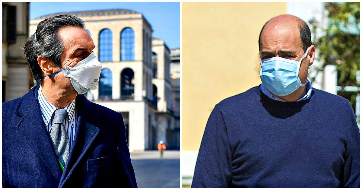 Coronavirus, Fontana: “Nel Lazio delibera simile alla nostra sulle Rsa, ma nessuna contestazione”. Replica: “Tutto falso, sono atti diversi”