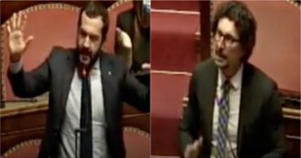 Copertina di Coronavirus, scontro al Senato tra M5s e Lega. Toninelli: “Salvini orgoglioso della Lombardia? Lo dica ai familiari delle vittime”. Bagarre in Aula
