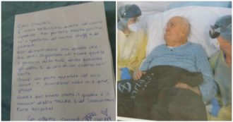 Copertina di Coronavirus, la lettera dei volontari al 91enne guarito: “Caro Claudio, grazie per essere stato il padre e il nonno della tenda 4”