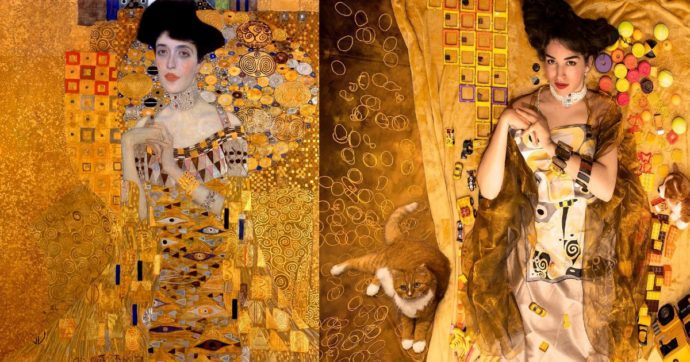 Copertina di Tutti in posa per Klimt e Raffaello: reinterpretare i quadri è un’arte