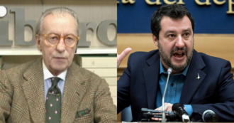 Copertina di Feltri contro Salvini: “Ormai è incisivo solo quando va in tv per dire che sono un cog… L’unica all’altezza a destra è Giorgia Meloni”