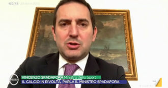 Copertina di Coronavirus, ministro Spadafora su La7: “Serie A? Sentiero per la ripresa sempre più stretto. Potremmo seguire linea della Francia”