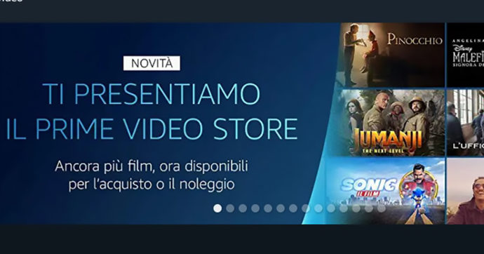 Amazon Prime Video Store, arriva in Italia il portale per acquistare o noleggiare film