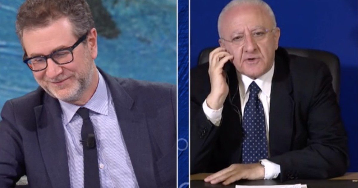 Che Tempo che Fa, Vincenzo De Luca a Fabio Fazio: “Lei ha un’immagine da fratacchione ma…”. Fiorello: “Credo di amarlo”. Ma c’è chi fa notare il significato della parola