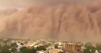 Copertina di Niger, violenta tempesta di sabbia colpisce la capitale: il “muro” è alto decine di metri