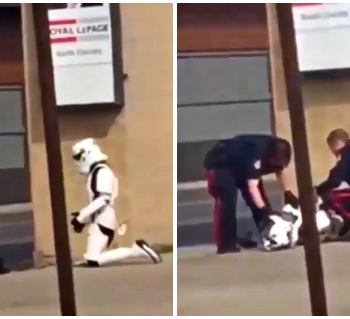 Si veste da stormtrooper di Star Wars per pubblicizzare un ristorante: 19enne arrestata dalla polizia