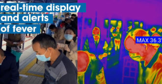 Copertina di Coronavirus, a Milano e Fiumicino si testa lo smart helmet per rilevare la temperatura corporea