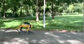 Copertina di Coronavirus, a Singapore robot a quattro zampe per sorvegliare i parchi e far rispettare le distanze di sicurezza
