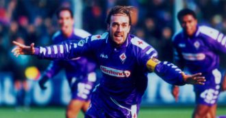 Copertina di Gabriel Batistuta, 20 anni fa l’ultimo gol (tra le lacrime) in maglia viola. Il Re Leone diviso tra l’amore per Firenze e la voglia di vincere
