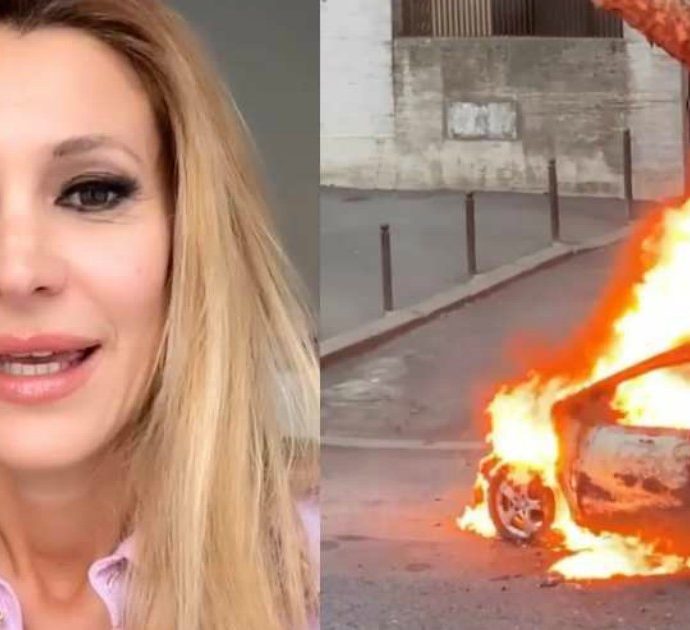 Roma, auto esplode sotto casa di Adriana Volpe: intervengono i vigili del fuoco, lei filma tutto