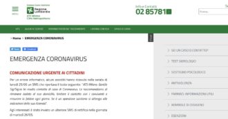 Copertina di “Lei risulta contatto di caso di Coronavirus”: Ats Milano manda questo sms, poi Regione Lombardia rettifica. “Errore informatico”