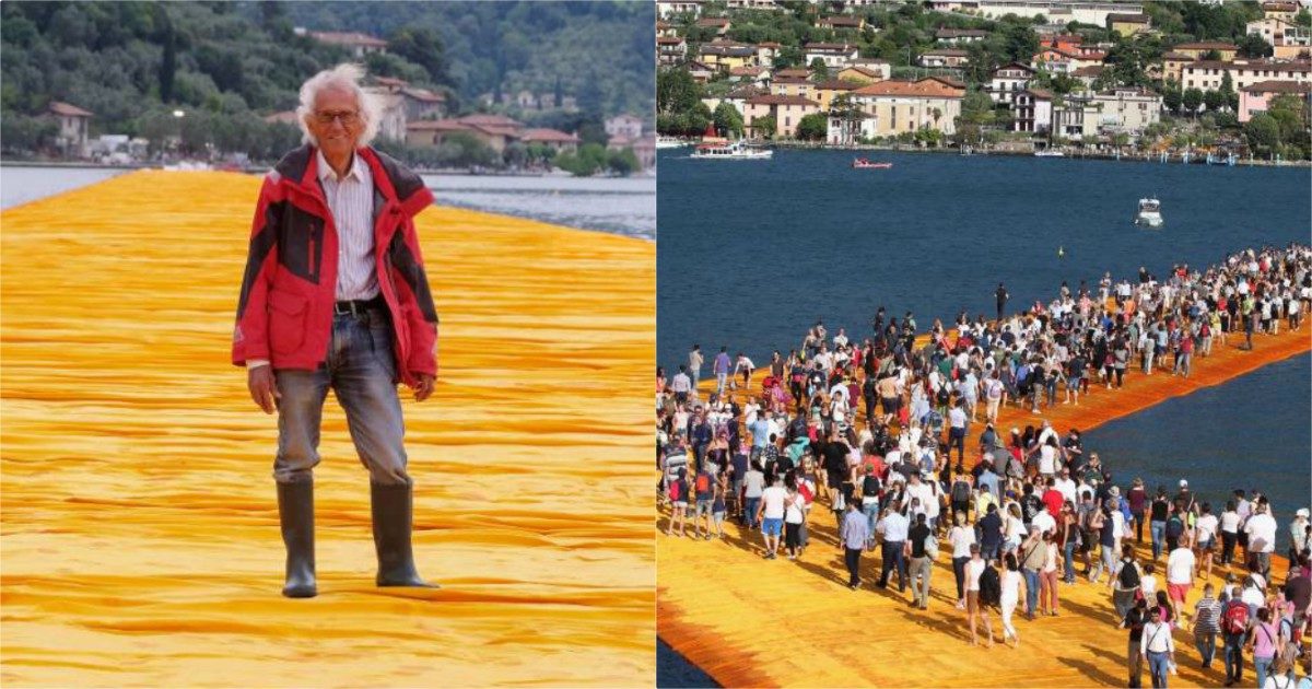 Christo morto: addio all’artista del The Floating Piers, la passerella sul lago di Iseo. Aveva 84 anni