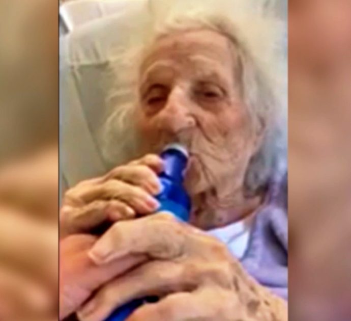 La bisnonnna di 103 anni guarisce dal coronavirus e festeggia bevendo birra ghiacciata