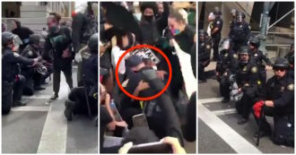 Copertina di George Floyd, dalla California all’Iowa fino allo Stato di New York e Boston: i poliziotti si inginocchiano insieme ai manifestanti