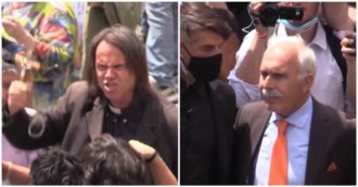 Gilet arancioni a Roma, niente mascherine e insulti a Mattarella e Conte: la manifestazione