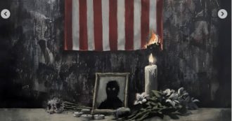 Copertina di Banksy, la nuova opera è un tributo a George Floyd: “Il razzismo è un problema dei bianchi”