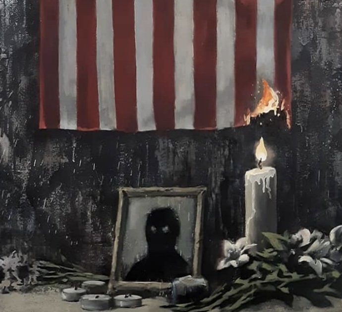 Banksy, la nuova opera è un tributo a George Floyd: “Il razzismo è un problema dei bianchi”