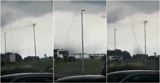 Copertina di Maltempo in Piemonte, tornado nelle campagne di Novara: nessun danno. Le immagini