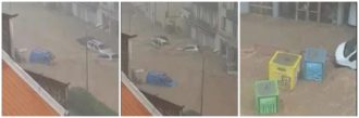 Copertina di Forti piogge ad Ajaccio, le strade diventano fiumi e portano via le auto: 200 persone messe in sicurezza in una scuola e in un asilo nido