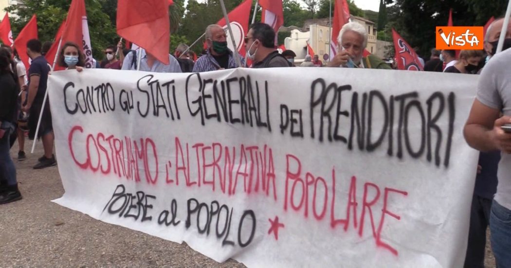 Stati generali dell’economia, Potere al popolo manifesta a Villa Pamphilj: “Riunione non rappresenta interesse popolazione, è teatrino”