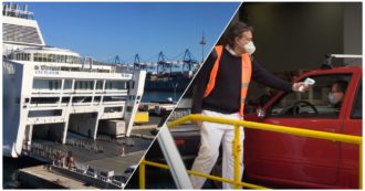 Copertina di Genova, ripartono i traghetti per la Sardegna: “Ci sono nuove regole da rispettare, ma si respira aria di libertà”. I primi turisti: “Emozionati”