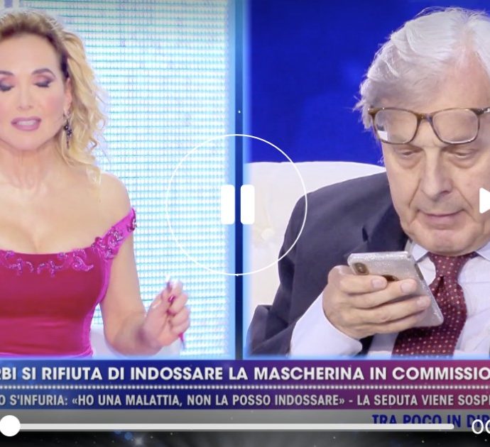 Live Non è la D’Urso, Barbara D’Urso furiosa con Vittorio Sgarbi: “Hai visto cosa hai fatto? Così mi hai messo a rischio”