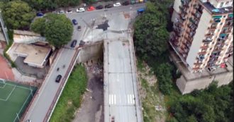 Copertina di Genova, il caso del cantiere infinito del ponte Don Acciai. Pd: “Tempi triplicati per la burocrazia”. Il servizio di Sono le Venti (Nove)