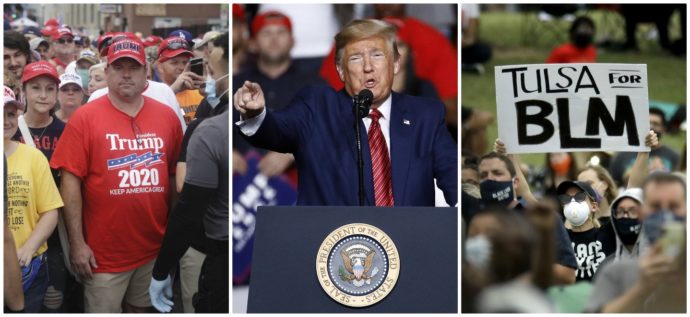 Usa, Trump a Tulsa per il comizio, Cnn: “Sei positivi nello staff”. E spunta il video di un altro afroamericano ucciso da guardia privata