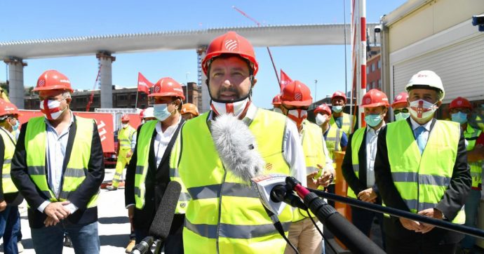 Copertina di Salvini & C. s’appropriano del nuovo ponte di Genova