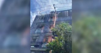 Copertina di Terremoto in Messico, l’acqua della piscina viene giù dall’ultimo piano del palazzo: gli effetti della scossa di magnitudo 7.5