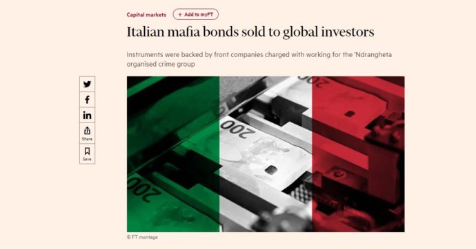 Piazzato Sul Mercato Un Miliardo Di Bond Legati Alla Ndrangheta